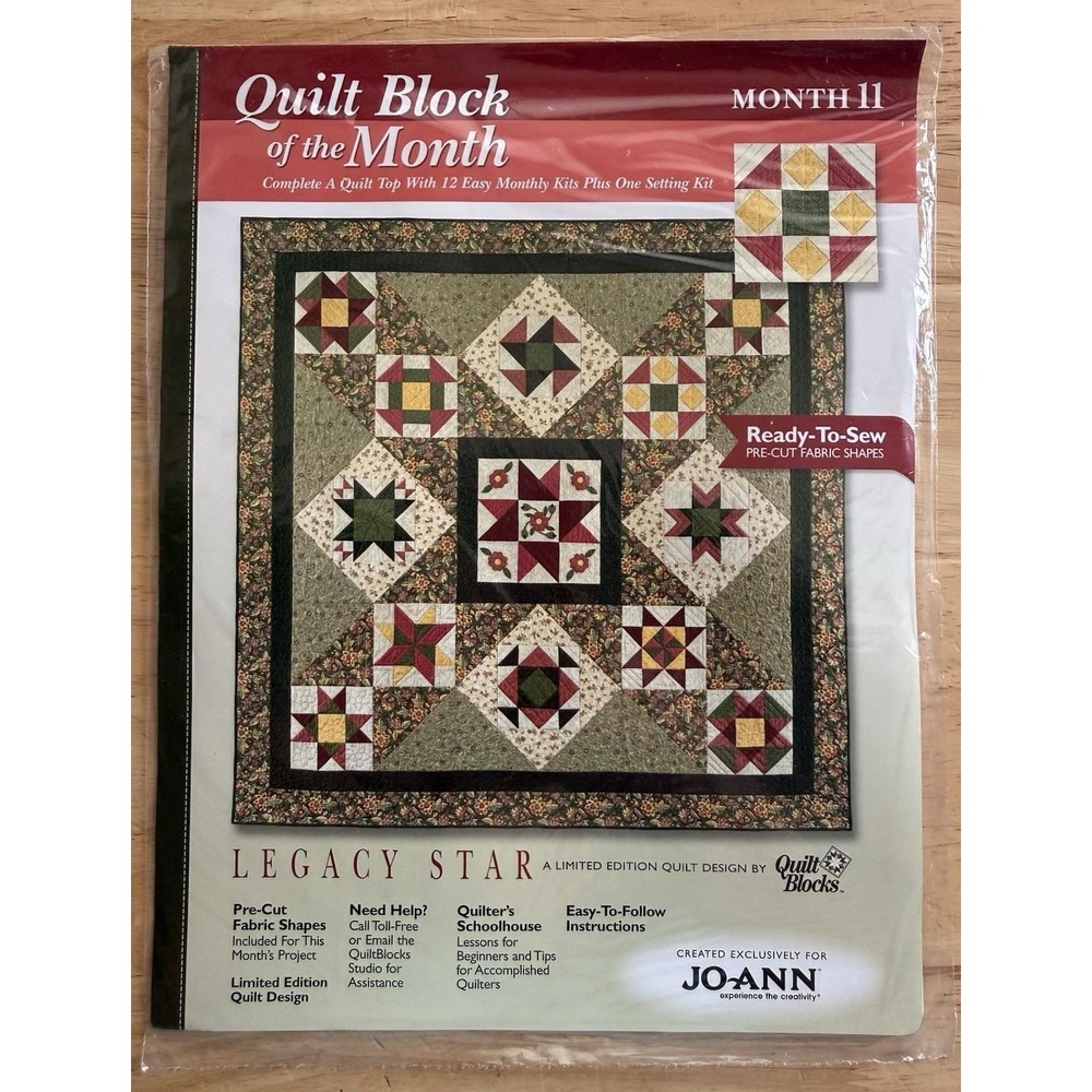 Joann Quilt BOM Legacy Star Limited Edition Month 11 SAWTOOTH